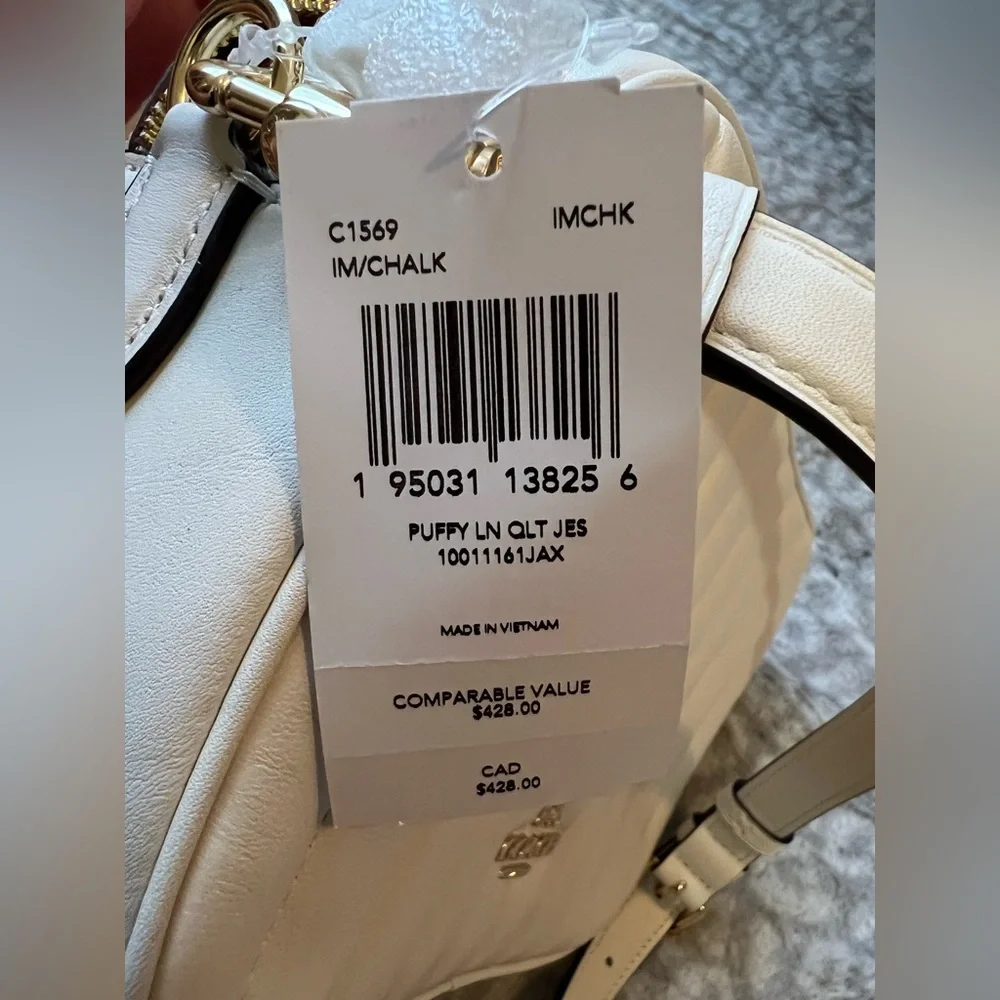 SOLD NWT COACH Linear Quilted Jes Crossbody - Picture 8 of 10